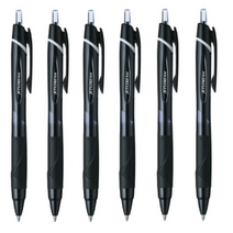 유니 제트스트림 볼펜 SXN-150-07 0.7mm 블랙, 6개