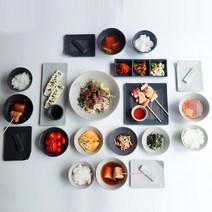 로얄베일 라이닝 - 4인세트 26p, 모카브라운&모나코핑크&라이트블루&화이트