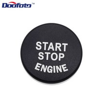 자동차 부품 Doofoto 자동차 스타일링 엔진 시작/정지 버튼 커버 케이스 Bmw 1 2 3 5 시리즈 X1 X3 X5 X6, 01 Button Cover Black