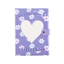 4단 콜북 4포켓 6공 바인더 A5 폴라로이드 앨범 콜렉트북, 점보퍼플, 20P