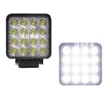 대성부품 LED 써치라이트 작업등 특가판매 16구 사각 16발 화물차 대형트럭 안개등 12V 24V 48W 써치등 라이트 전조등 지게차 중장비 선박 트랙터 덤프 카고 추레라 862
