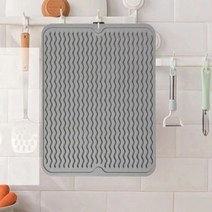 더공감 실리콘 드라잉매트 싱크대 식기건조대 1P