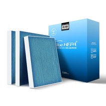 1+1+1 필터포유 0.3um 블루 헤파 초 미세먼지 자동차 에어컨 히터 필터, 3개, CFUB003-올뉴/더뉴 쏘렌토