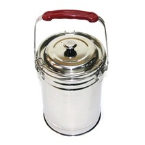 배달국통 이중 스텐 보온 보냉 국통 업소용 함바 식당, 대(7~8인용)