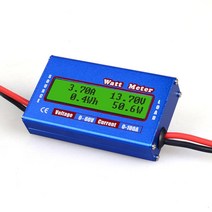 디지털 LCD 디스플레이 블루 DC 60V 100A 밸런스 전압 배터리 전력 분석기 와트 미터 검사기 밸런서 충전기 RC 도구