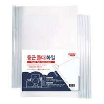 사무실 다용도 서류보관 반투명 둥근 쫄대 화일 파일 홀더 100개입, 반투명 둥근 쫄대화일 100개입