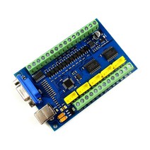 전기 공장 콘센트 MACH3 USB CNC 5 축 100KHz 스테퍼 모션 제어 카드 브레이크 아웃 보드 12-24V