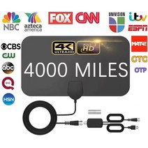 TV 안테나 8K 4K TV 안테나 글로벌 디지털 TV 1080P DVBT2 높은 이득 부스터 HD RV 야외 자동차 안테나 실내 TV 무료 채널, 11. Antenna or Amplifier