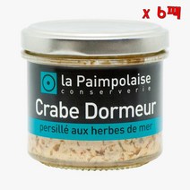 La Paimpolaise Conserverie Crabe dormeur 라 파임폴라즈 컨서버리 던지니스 크랩 파슬리 씨 허브 80g 6팩