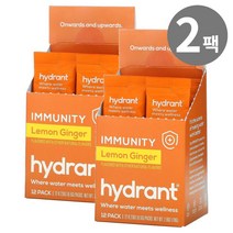 Hydrant 하이드란트 이뮨 드링크 믹스 레몬 진저 12포 2팩