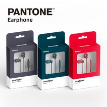 팬톤 메탈 유선 이어폰 P-FASHION 3.5mm 이어셋, 그린
