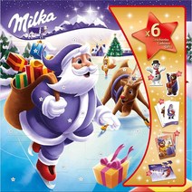 Milka 밀카 라일라베르그 어드벤트 캘린더 초콜릿 24개입 143g, 상세참조, 1개