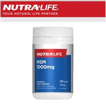[뉴트라라이프] 식이유황 MSM 1 000mg 120정 1병 [12만원이상 구매시 치약사은품증정]