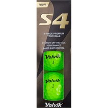 Volvik (볼빅) 골프 공 S4 New VOLVIK S4 NP GRN 슬리브 그린, 단일옵션