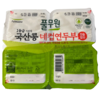 [메가마트]풀무원 국산콩 네컵연두부 360g, 1개