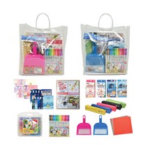 새학기보조가방문구세트 8종 크레파스 종합장 초등노트 연필 청소세트 색종이 필통 사인펜, 남아용