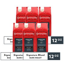 커뮤니티커피 시그니처 블렌드 미디엄 로스트 12 Oz Community Coffee Signature Blend Medium Roast Ground Coffee, 6팩