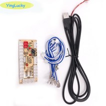 아케이드스틱 2 인 플레이어 제로 딜레이 아케이드 DIY 키트 USB 인코더 PC조이스틱 4way 및 8way zipy 조이스틱 48MM 버튼, 없음, 2.1X Zero Delay48mm