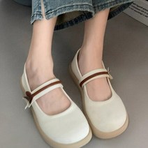 그녀의 신발 / 쳄버 플랫 아이보리 살구