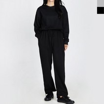 여성 기모 트레이닝 세트 여자 와이드 팬츠 겨울 홈웨어 츄리닝 운동복 실내복 파자마 슬립 웨어 잠옷