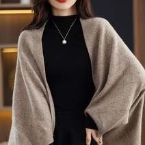 캐시미어머플러 캐시미어 100 숄 목도리 봄 가을 겨울 니트 여성 스카프 판초 케이프