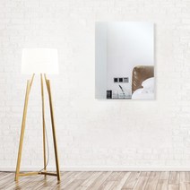 40X60CM 인테리어 안전 부착식 거울 디자인 욕실 자취생 화장대