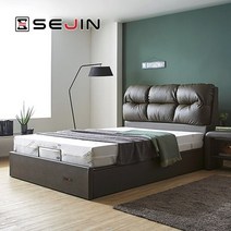 루시 모션베드+베이직폼150T매트리스SS, 모카그레이