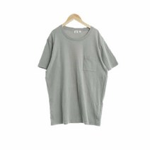 유니클로 그레이 면 반팔크루넥포켓티 남자 M [100] 2959
