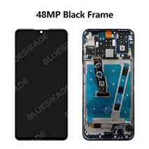 네비게이션 터치패널 모니터 화웨이 30 라이트 디스플레이 터치 스크린 디지타이저 어셈블리 노바 4 1 2 21 교체 부품, 48MP Black Frame