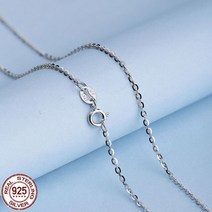 블랙스피넬목걸이 패션목걸이 오닉스 명품 도매 가격 925 스털링 실버 0.8mm 링크 로 체인 40cm45cm50cm55cm60cm 여성용 쥬얼리 체인