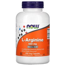 나우푸드 Nowfoods 엘아르기닌 L아르기닌 500mg 250베지캡슐, 기본