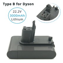 청소기배터리 다이슨 DC44 타입 B 용 22.2V 3000mAh 리튬 교체 배터리 DC31 MK2 무선 진공 전용, 한개옵션0