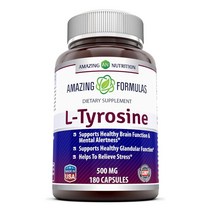 어메이징포뮬라 L-타이로신/티로신 엘타이로신 500mg 180캡슐 Amazing Formulas L-Tyrosine