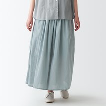 무인양품 여성용 워싱 강연 개더 스커트 BEK35ZZZ