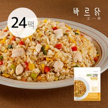바르닭 닭가슴살 곤약볶음밥 귀리&간장계란밥, 250g, 24팩
