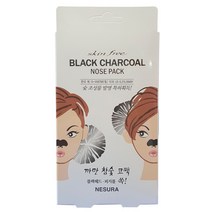 네슈라 스킨후리 까만 참숯 코팩 32매(4팩) 피지제거 블랙헤드, 4개, 8매