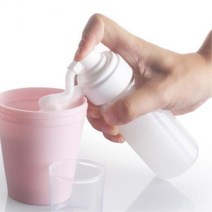 화장품샘플 휴대용 물비누 거품용기 5개 100ml 과학교실 분리형 교육용 공병 DIY