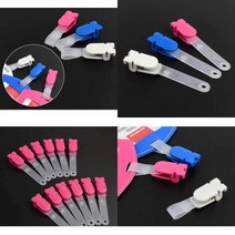 명찰용 컬러 고리집게 12P 신분증케이스세로 명찰케이스 사원증케이스 가죽 사원증케이스 카드홀더, 블루