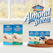 Almond 언스위트 24팩 오리지널 protein(프로틴) Breeze 초코 바나나 편의점 식이섬유 단백질 임산부 두유, 초콜릿(190ml x 24팩)