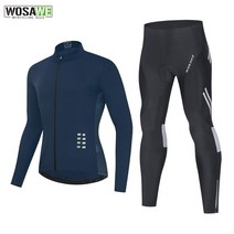 자전거 라이딩복 사이클 셋트 철인3종 경기복 싸이클 wosawe 긴 소매 8
