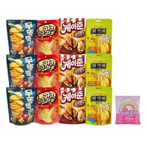 씩씩가게 감자스낵 4종 소봉 3봉씩 총12봉 + 슈가롤리 디저트 눈을감자 무뚝뚝감자칩 눈을감자케이준 눈감 자가비 파우치과자 봉지과자 인기과자, 1개