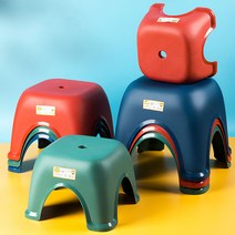 [ecolucky] 튼튼한 욕실의자/화장실/목욕탕/다용도/미니의자/청소, 욕실의자 중형-레드