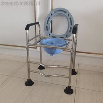 볼드체어 북유럽 파이프 의자 스툴 인테리어 소품 스테인레스 굵은 임산부 화장실 의자 노인 장애인 모바, 13 13