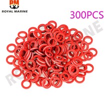 소형 고무 보트 모터 빨간색 하단 케이싱 씰 가스 켓 Pa 선외 엔진 부품 300 조각 33006-0