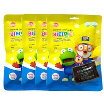 뽀로로 복숭아맛 유아 비타민C, 50정, 4개