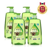 자연퐁 찌든때 걱정없는 솔잎 주방세제 980ml x 4개, 단품