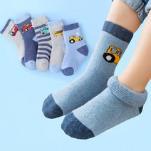 남아 방한용 파일 양말5족 두툼한양말 겨울양말 키즈 주니어 초등학생 아동양말 남아양말