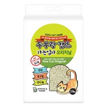 두부랑캣츠 고양이 모래 가는입자 2.8kg 오리지날-두부랑캣츠, 단품