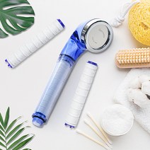 스킨케어스 욕실 샤워기+필터3개입 (필터1개내장), 1개