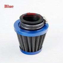 오토바이 에어 필터 35mm 38mm 42mm 48mm 범용 적합 50cc 110cc 125cc 140cc ATV 스쿠터 핏 더트 바이크용, blue 42mm